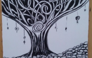 Zentangling calms the mind.