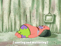 Patrick Sponge Bob Sleeping