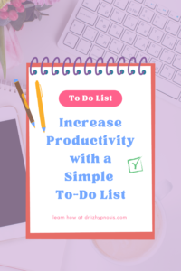 Pin 2 Increase Productivity with a Simple To-Do List