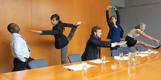 When NOT to do yoga at the office!
